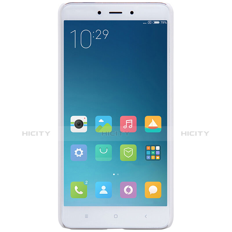 Custodia Plastica Rigida Perforato per Xiaomi Redmi Note 4X High Edition Bianco