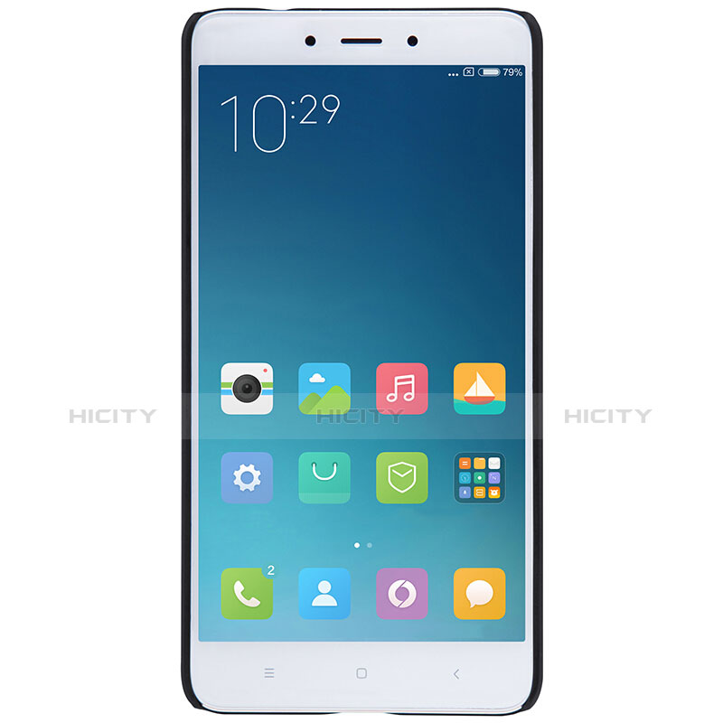 Custodia Plastica Rigida Perforato per Xiaomi Redmi Note 4X High Edition Nero