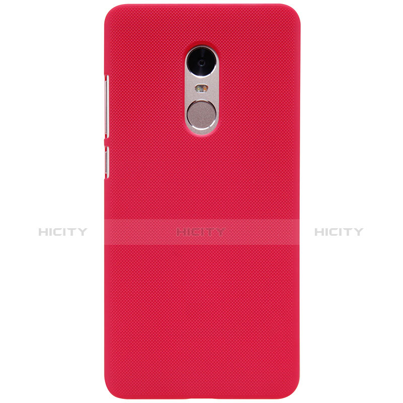 Custodia Plastica Rigida Perforato per Xiaomi Redmi Note 4X High Edition Rosso