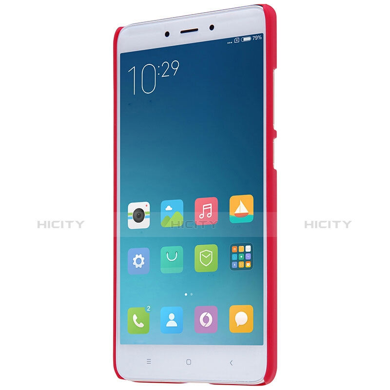 Custodia Plastica Rigida Perforato per Xiaomi Redmi Note 4X High Edition Rosso