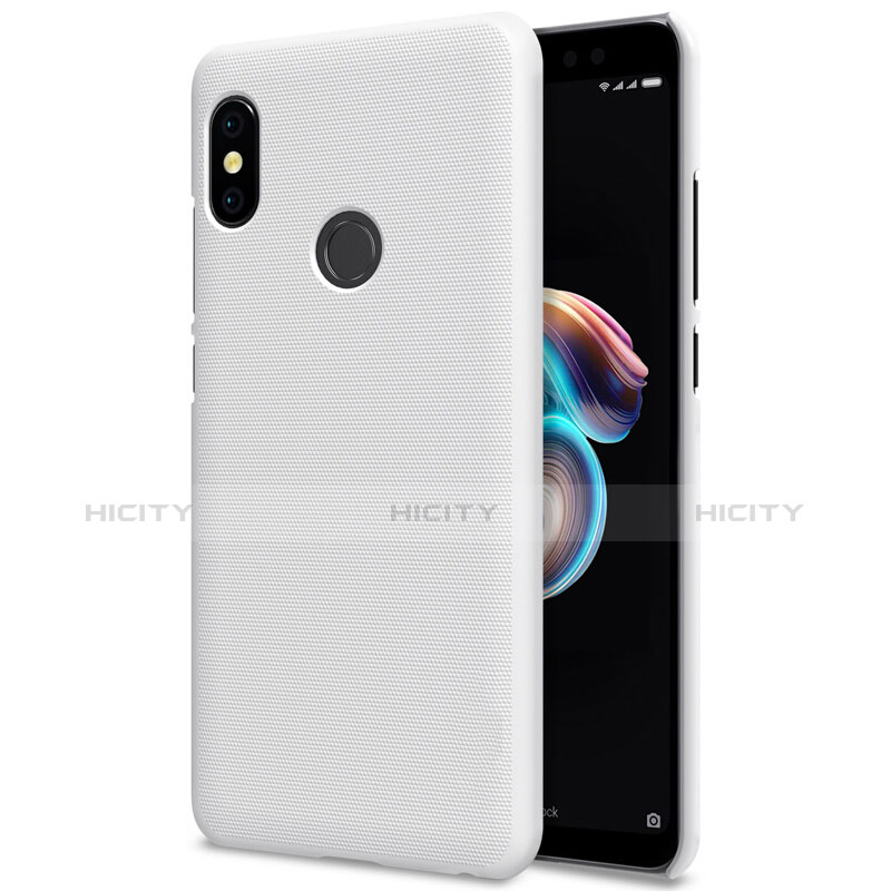 Custodia Plastica Rigida Perforato per Xiaomi Redmi Note 5 AI Dual Camera Bianco