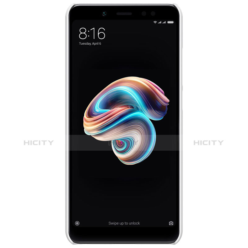 Custodia Plastica Rigida Perforato per Xiaomi Redmi Note 5 Bianco