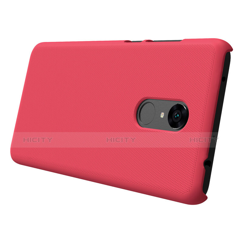 Custodia Plastica Rigida Perforato per Xiaomi Redmi Note 5 Indian Version Rosso