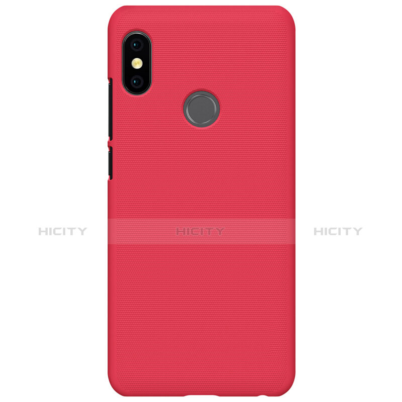 Custodia Plastica Rigida Perforato per Xiaomi Redmi Note 5 Pro Rosso