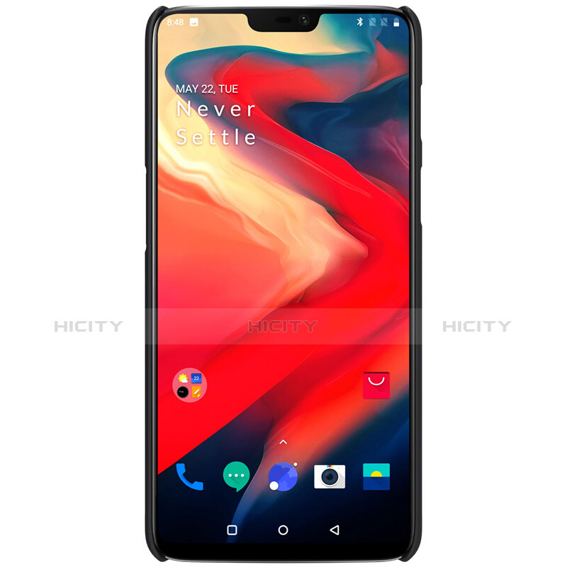 Custodia Plastica Rigida Perforato W01 per OnePlus 6 Nero