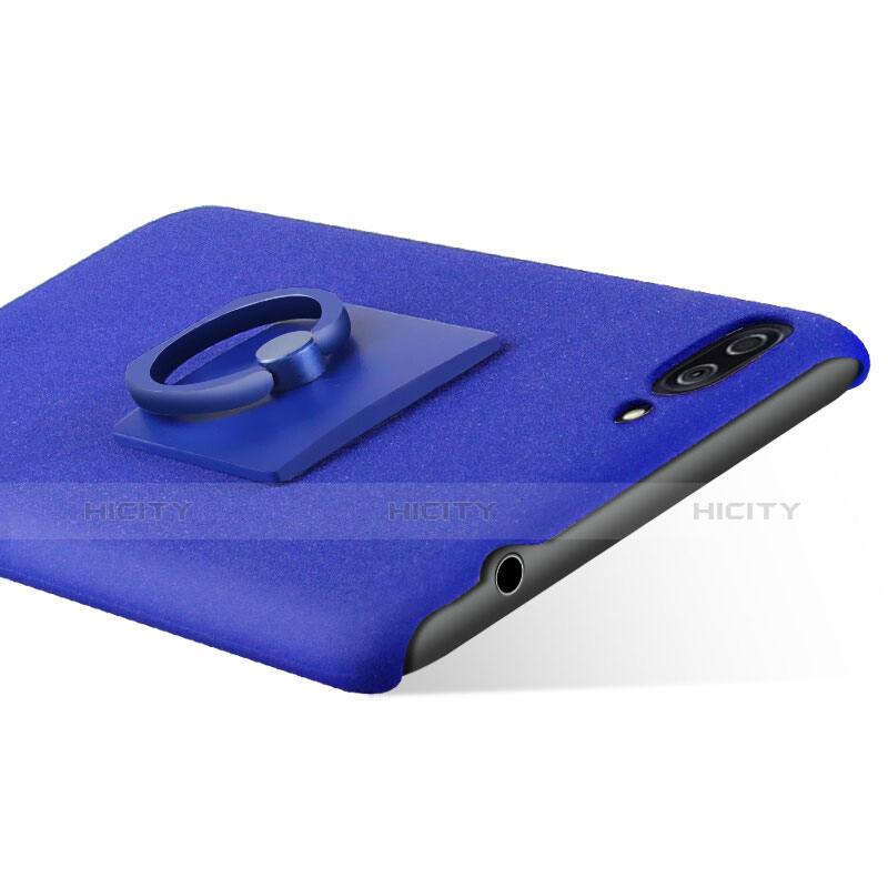 Custodia Plastica Rigida Sabbie Mobili con Anello Supporto per Asus Zenfone 4 Max ZC554KL Blu