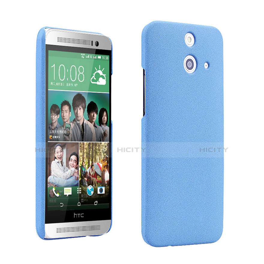Custodia Plastica Rigida Sabbie Mobili per HTC One E8 Blu