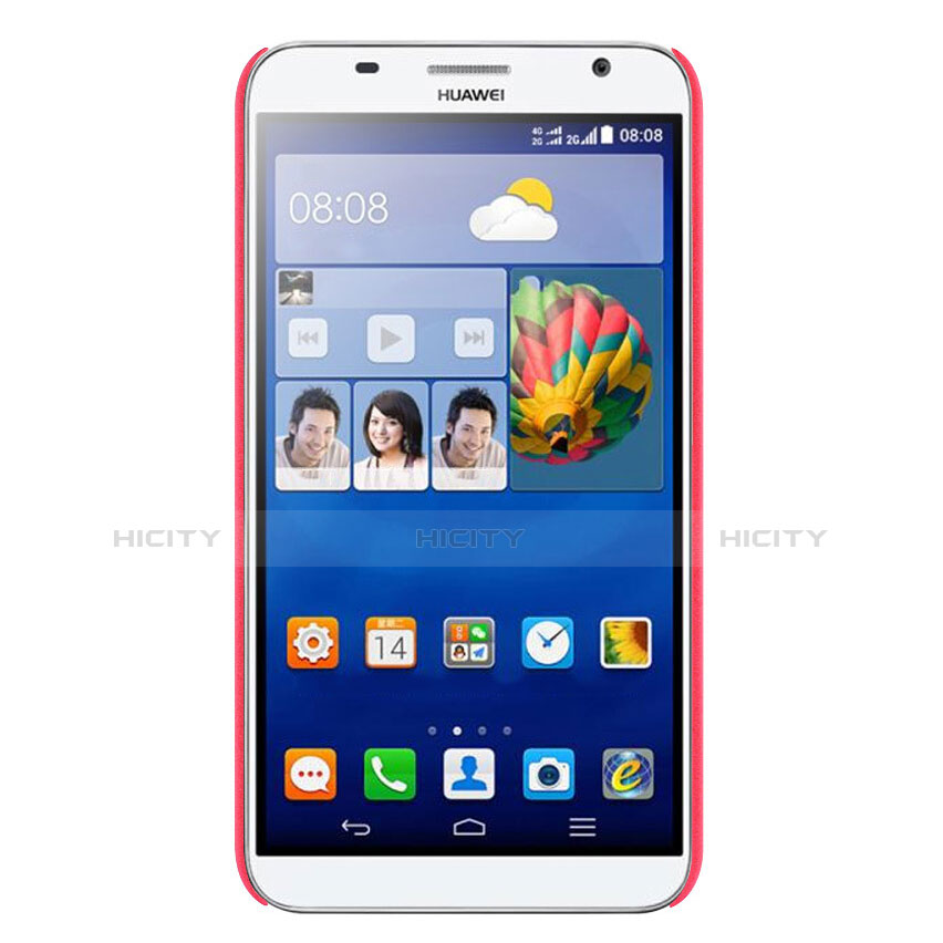 Custodia Plastica Rigida Sabbie Mobili per Huawei Ascend GX1 Rosso