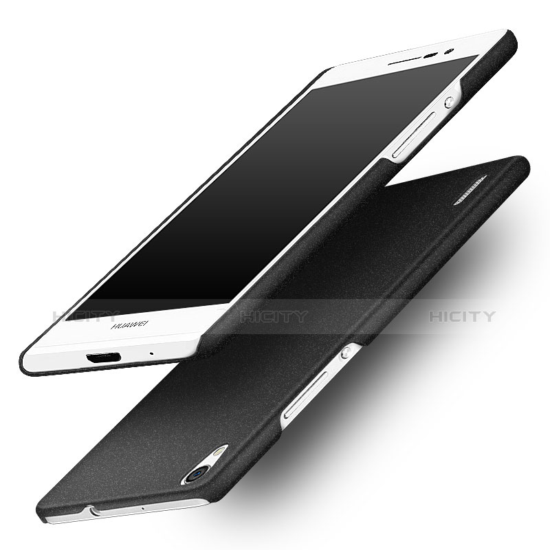 Custodia Plastica Rigida Sabbie Mobili per Huawei Ascend P7 Nero