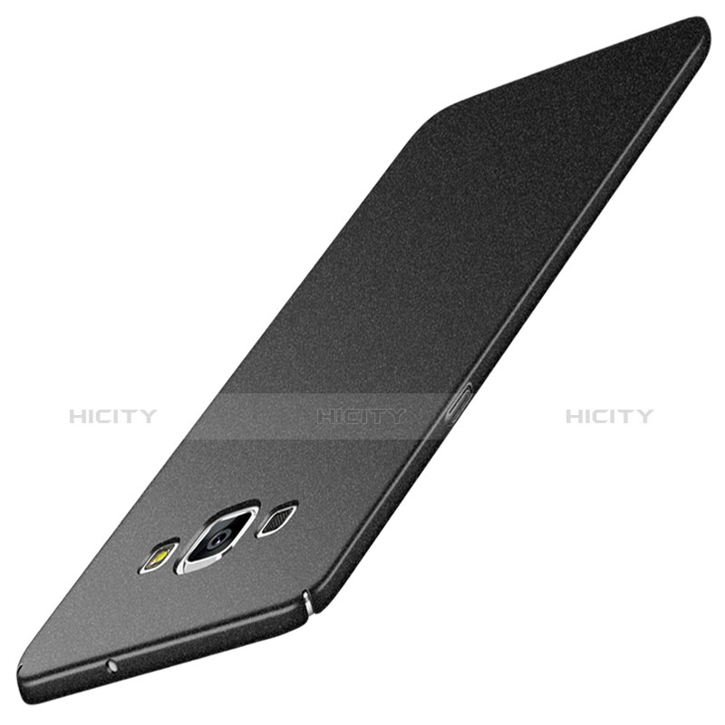 Custodia Plastica Rigida Sabbie Mobili per Samsung Galaxy A7 Duos SM-A700F A700FD Nero