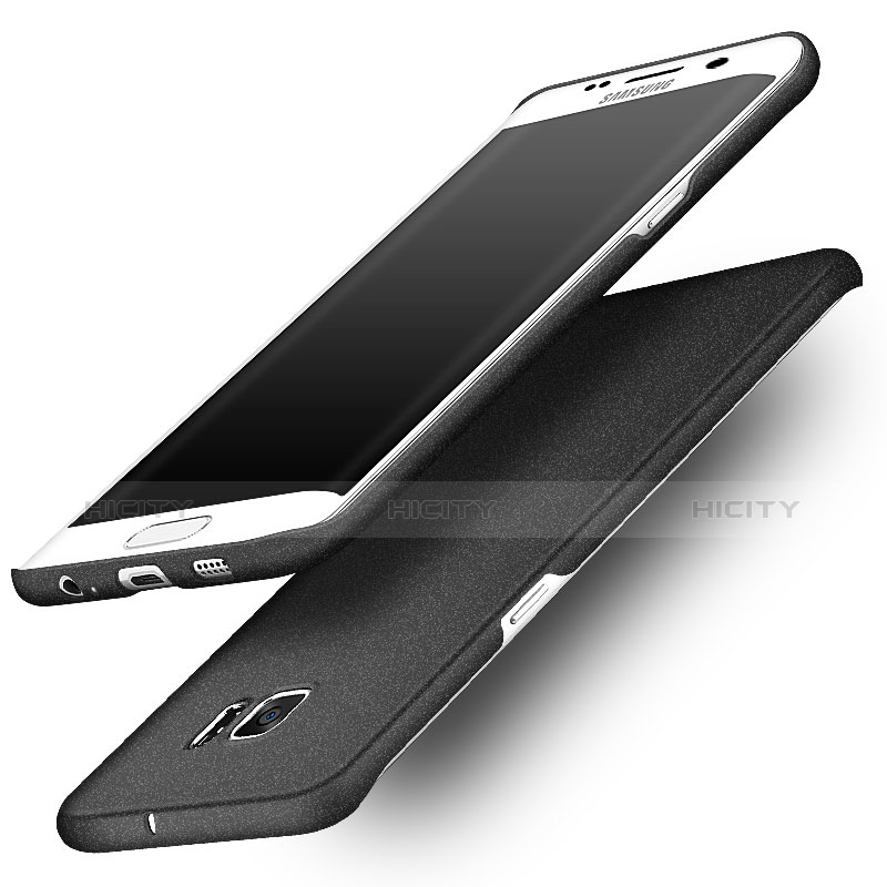 Custodia Plastica Rigida Sabbie Mobili per Samsung Galaxy S6 Edge SM-G925 Nero