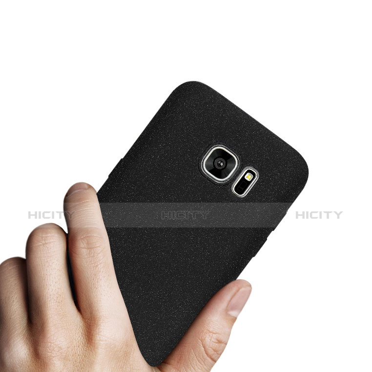 Custodia Plastica Rigida Sabbie Mobili per Samsung Galaxy S7 Edge G935F Nero