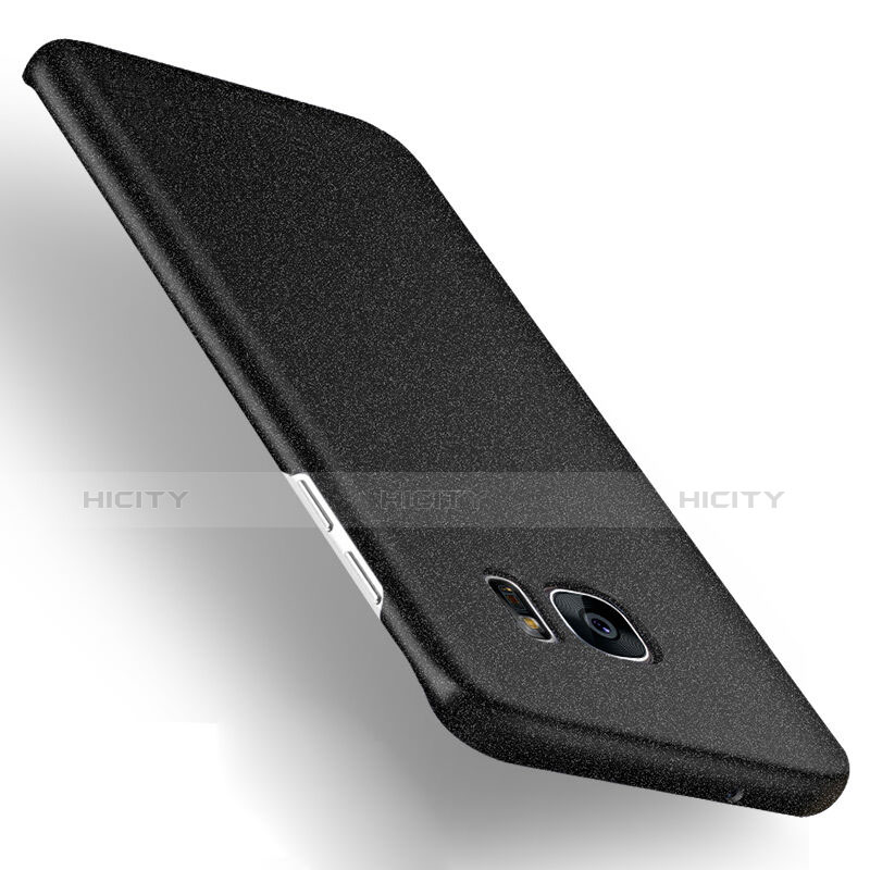 Custodia Plastica Rigida Sabbie Mobili per Samsung Galaxy S7 Edge G935F Nero