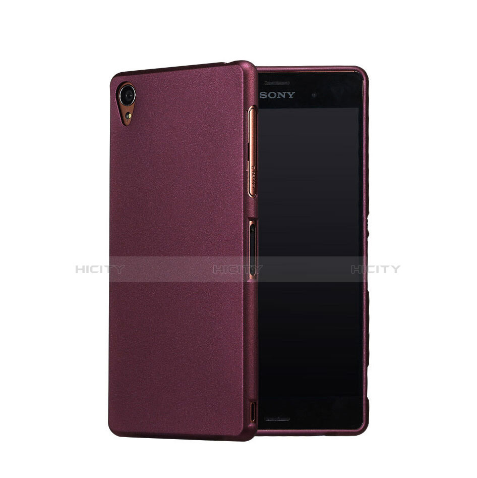 Custodia Plastica Rigida Sabbie Mobili per Sony Xperia Z3 Rosso