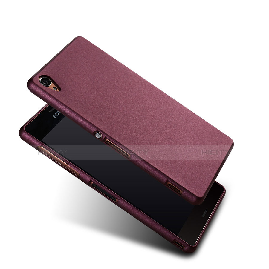 Custodia Plastica Rigida Sabbie Mobili per Sony Xperia Z3 Rosso