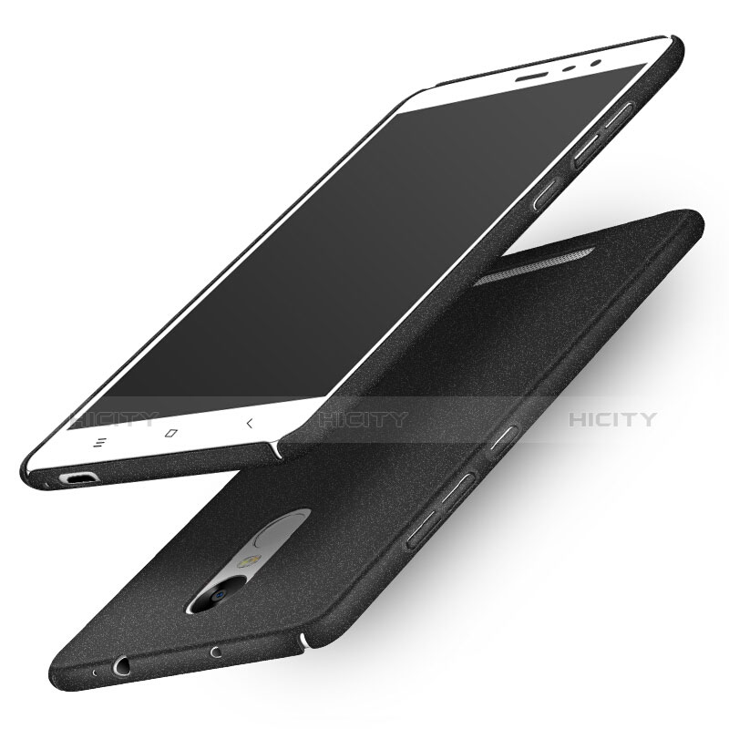 Custodia Plastica Rigida Sabbie Mobili Q01 per Xiaomi Redmi Note 3 MediaTek Nero