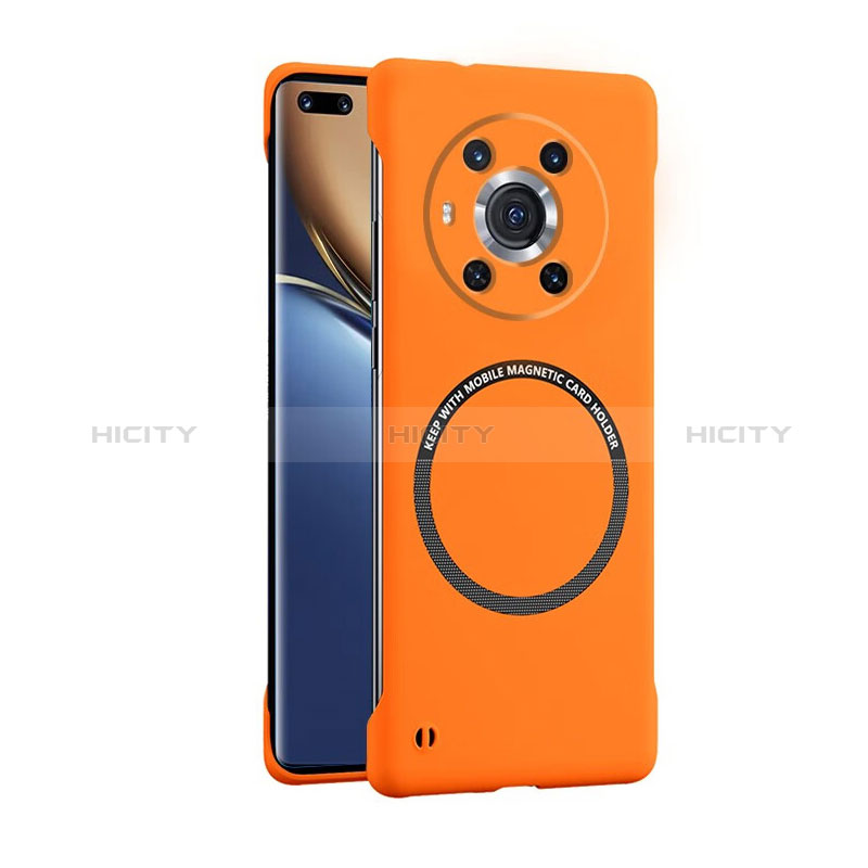 Custodia Plastica Rigida Senza Cornice Cover Opaca con Mag-Safe Magnetic per Huawei Honor Magic3 5G Arancione