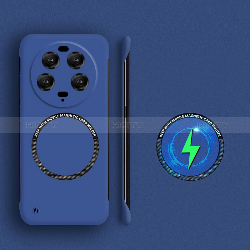 Custodia Plastica Rigida Senza Cornice Cover Opaca con Mag-Safe Magnetic per Xiaomi Mi 13 Ultra 5G Blu