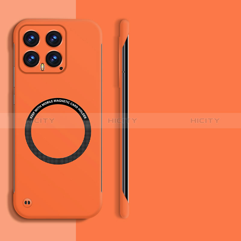 Custodia Plastica Rigida Senza Cornice Cover Opaca con Mag-Safe Magnetic per Xiaomi Mi 14 5G Arancione