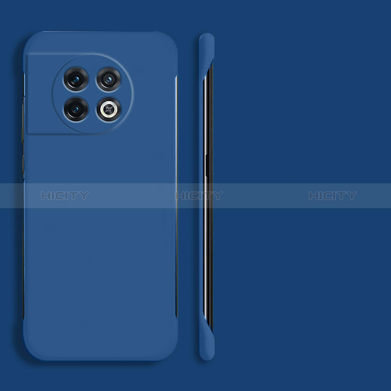 Custodia Plastica Rigida Senza Cornice Cover Opaca P01 per OnePlus Ace 2 5G Blu