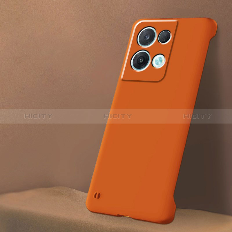 Custodia Plastica Rigida Senza Cornice Cover Opaca P01 per Xiaomi Redmi Note 13 Pro 5G Arancione