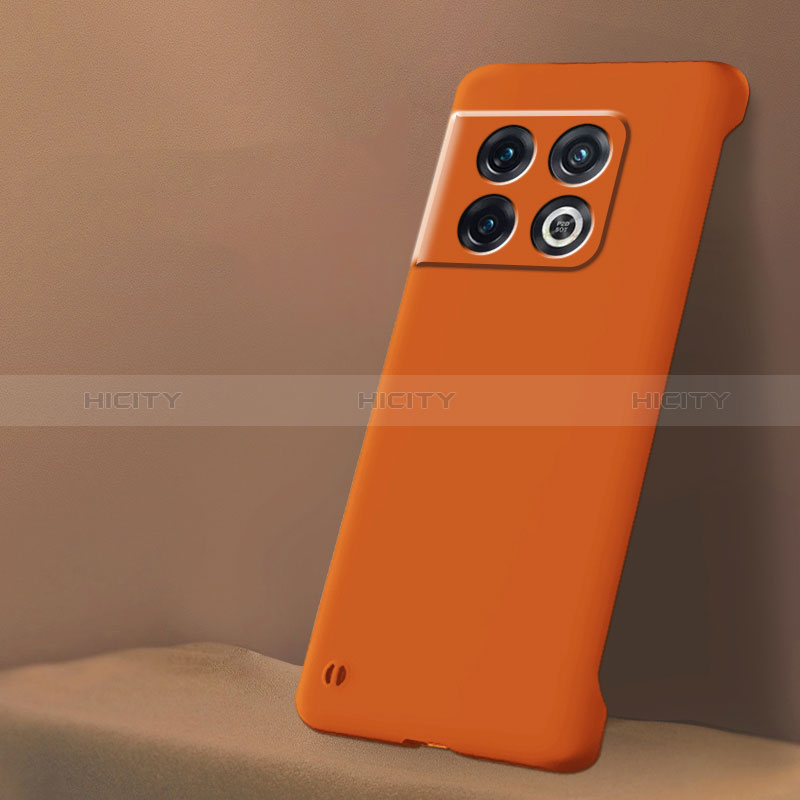 Custodia Plastica Rigida Senza Cornice Cover Opaca per OnePlus 10 Pro 5G Arancione