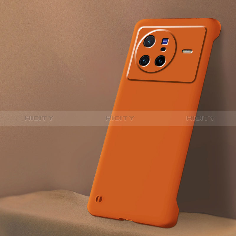 Custodia Plastica Rigida Senza Cornice Cover Opaca per Vivo X80 5G Arancione