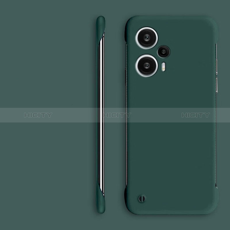 Custodia Plastica Rigida Senza Cornice Cover Opaca per Xiaomi Poco F5 5G Verde
