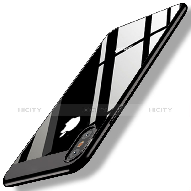 Custodia Plastica Rigida Specchio M01 per Apple iPhone X Nero