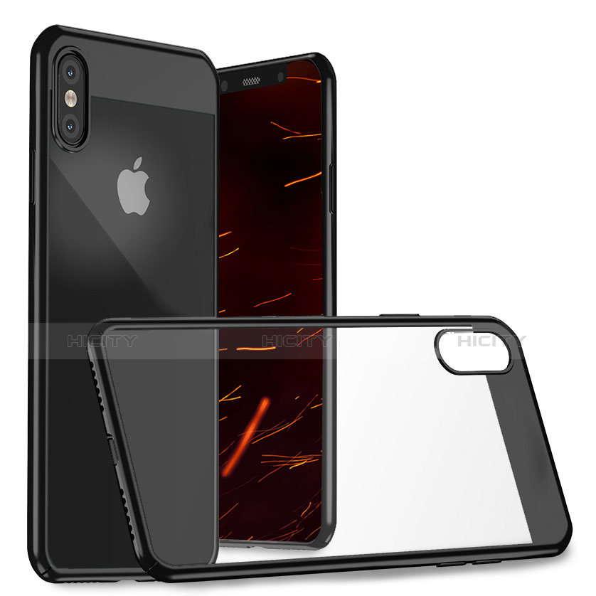 Custodia Plastica Rigida Specchio M01 per Apple iPhone Xs Nero