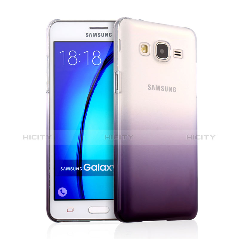 Custodia Plastica Trasparente Rigida Sfumato per Samsung Galaxy On5 G550FY Viola