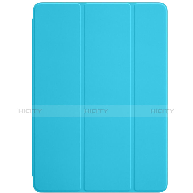 Custodia Portafoglio In Pelle con Stand L01 per Apple New iPad 9.7 (2017) Cielo Blu