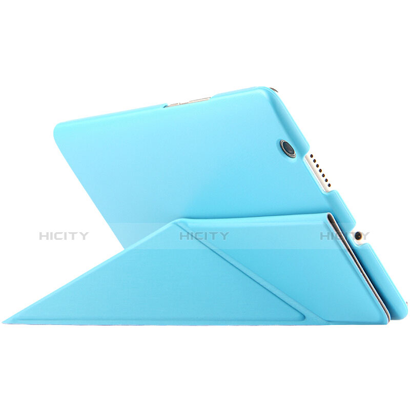 Custodia Portafoglio In Pelle con Stand L01 per Huawei MediaPad M3 Blu