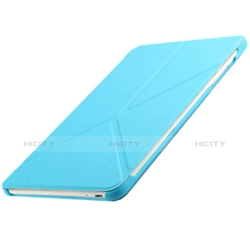 Custodia Portafoglio In Pelle con Stand L01 per Huawei MediaPad M3 Blu