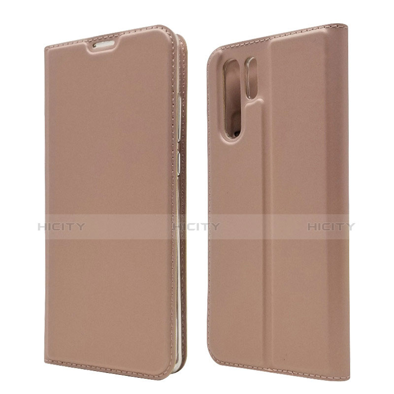 Custodia Portafoglio In Pelle con Stand L01 per Huawei P30 Pro Oro Rosa