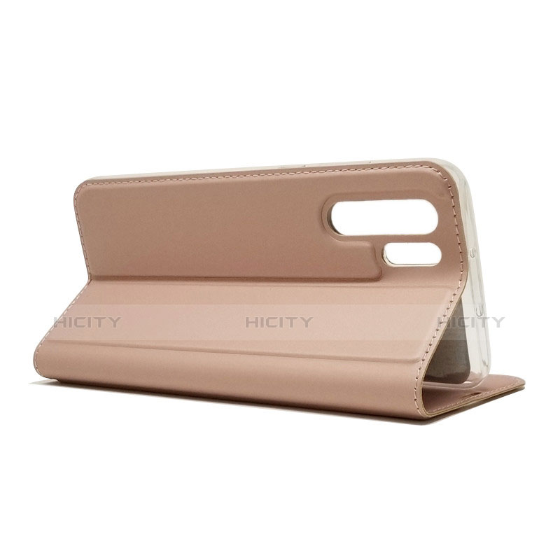 Custodia Portafoglio In Pelle con Stand L01 per Huawei P30 Pro Oro Rosa