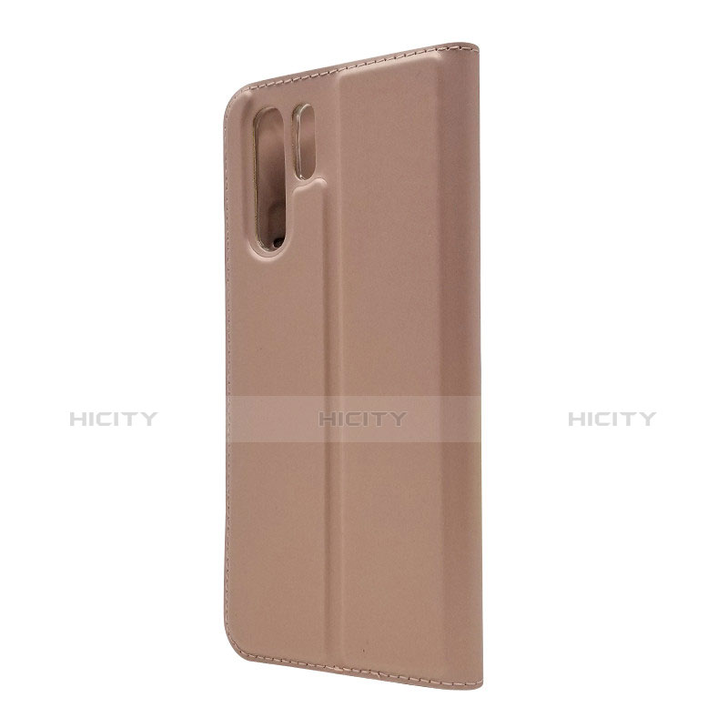 Custodia Portafoglio In Pelle con Stand L01 per Huawei P30 Pro Oro Rosa