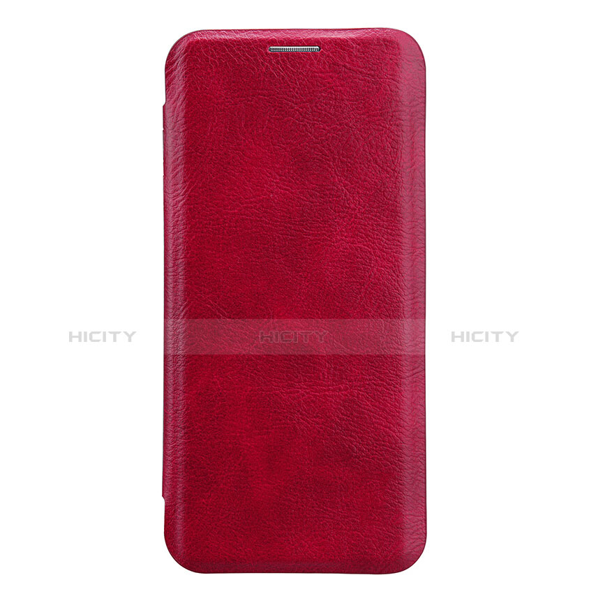 Custodia Portafoglio In Pelle con Stand L01 per Samsung Galaxy S9 Plus Rosso