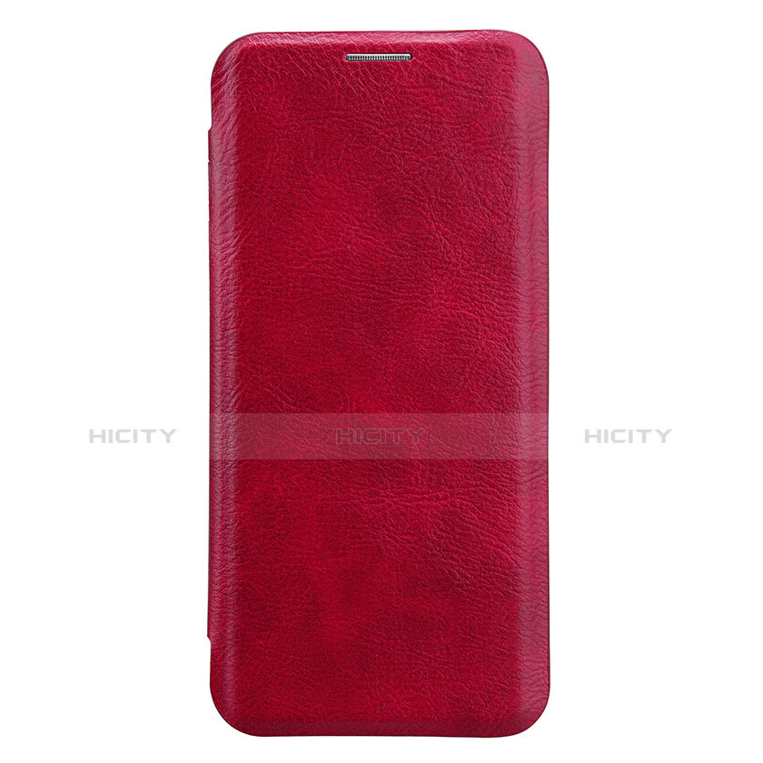 Custodia Portafoglio In Pelle con Stand L01 per Samsung Galaxy S9 Rosso