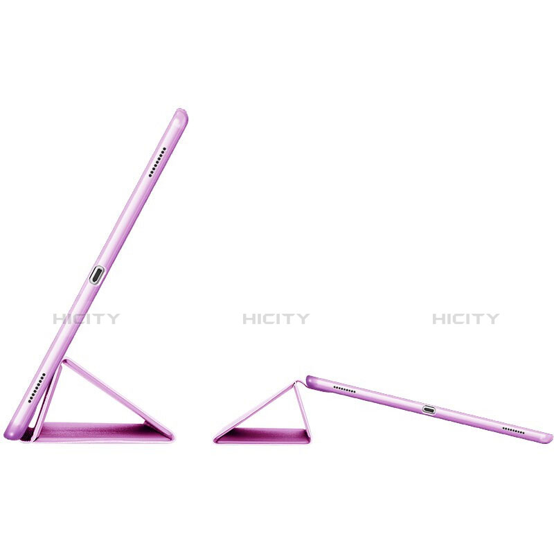 Custodia Portafoglio In Pelle con Stand L02 per Apple iPad Pro 12.9 Viola