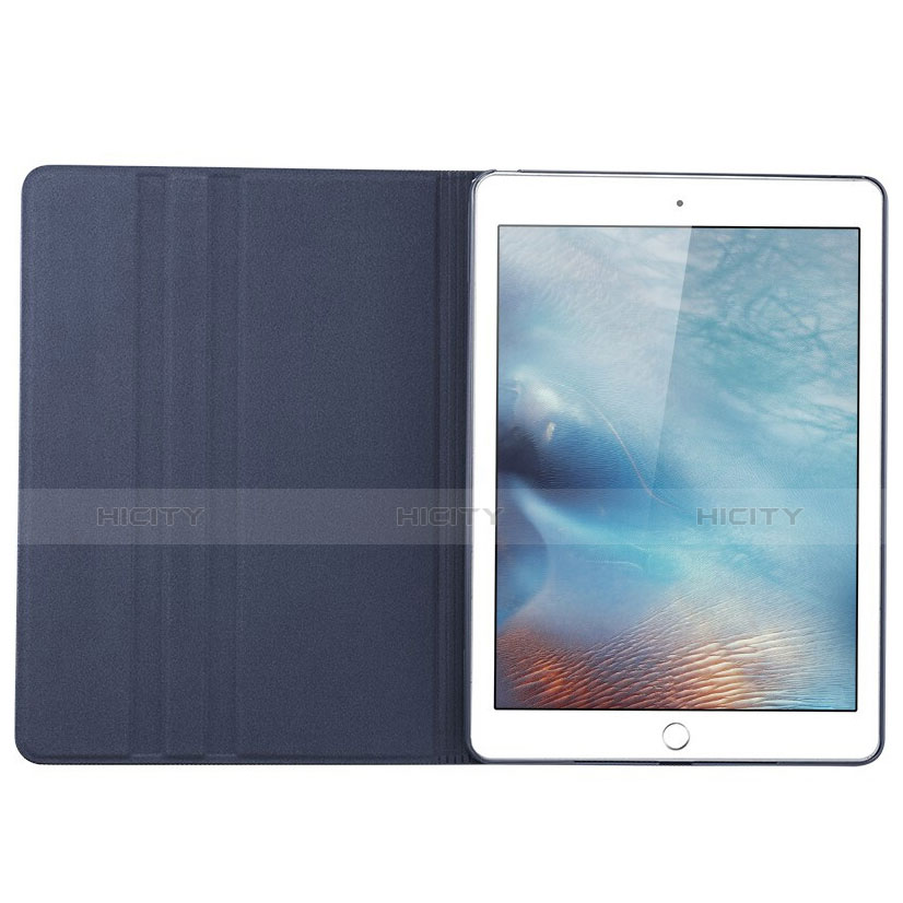 Custodia Portafoglio In Pelle con Stand L02 per Apple iPad Pro 9.7 Blu