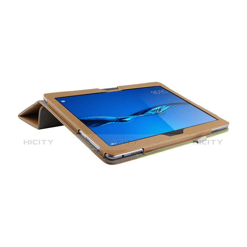Custodia Portafoglio In Pelle con Stand L02 per Huawei MediaPad M3 Lite 10.1 BAH-W09 Blu