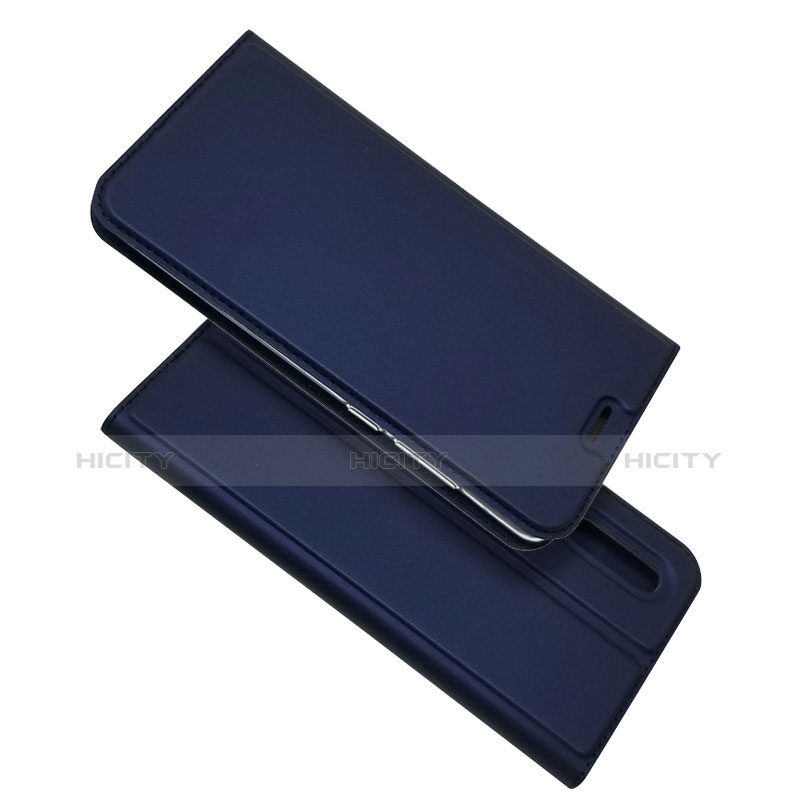 Custodia Portafoglio In Pelle con Stand L02 per Huawei P30 Blu