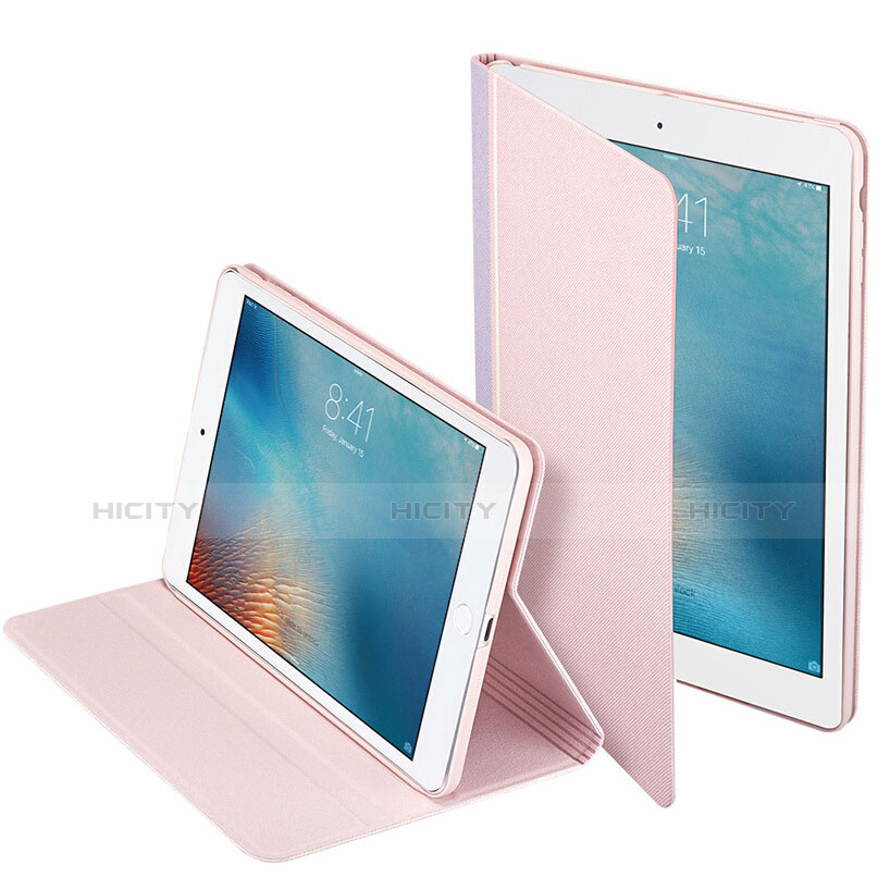 Custodia Portafoglio In Pelle con Stand L03 per Apple iPad Mini 2 Rosa