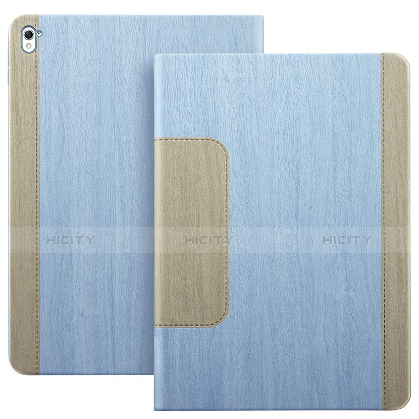 Custodia Portafoglio In Pelle con Stand L03 per Apple iPad Pro 9.7 Cielo Blu