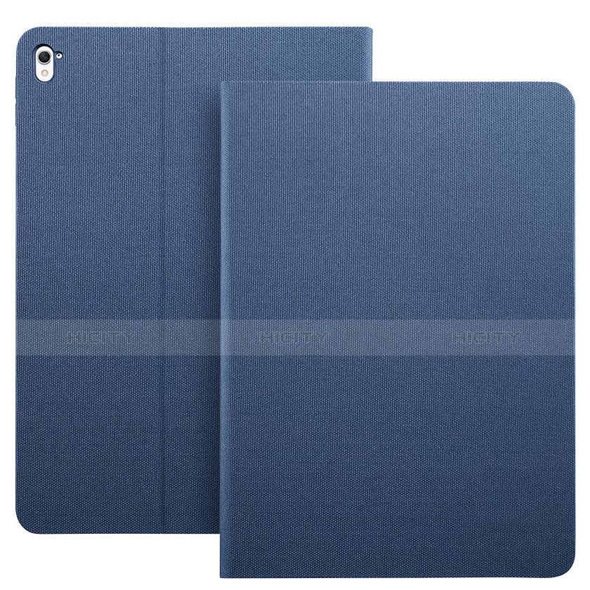 Custodia Portafoglio In Pelle con Stand L04 per Apple iPad Pro 9.7 Blu