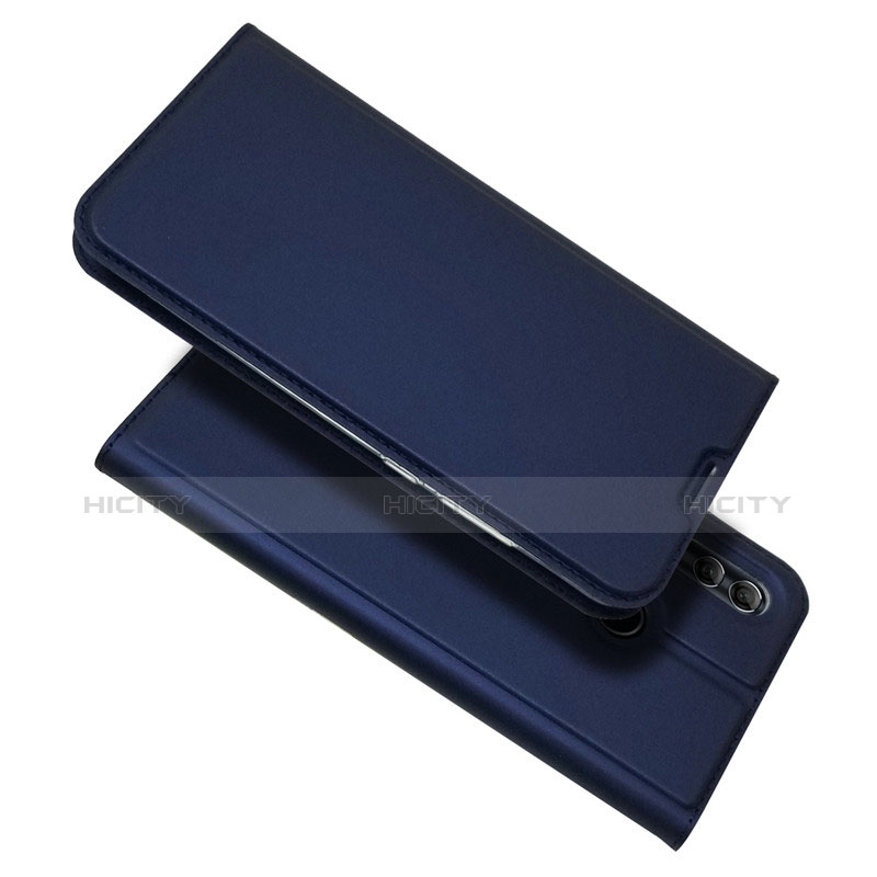 Custodia Portafoglio In Pelle con Stand L06 per Huawei Honor 10 Lite Blu