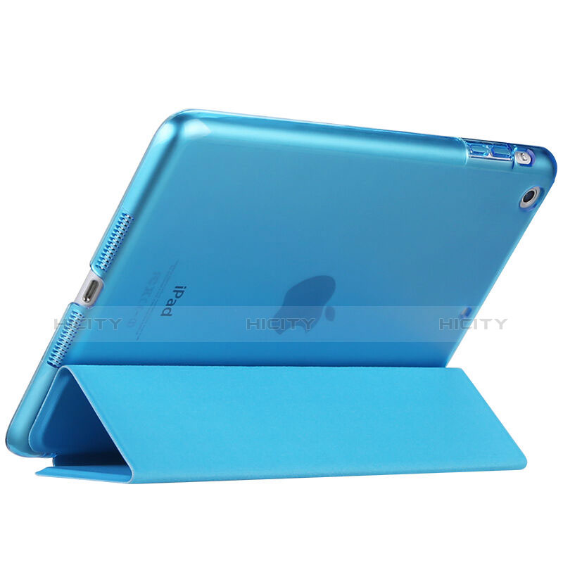 Custodia Portafoglio In Pelle con Stand per Apple iPad Mini 2 Cielo Blu
