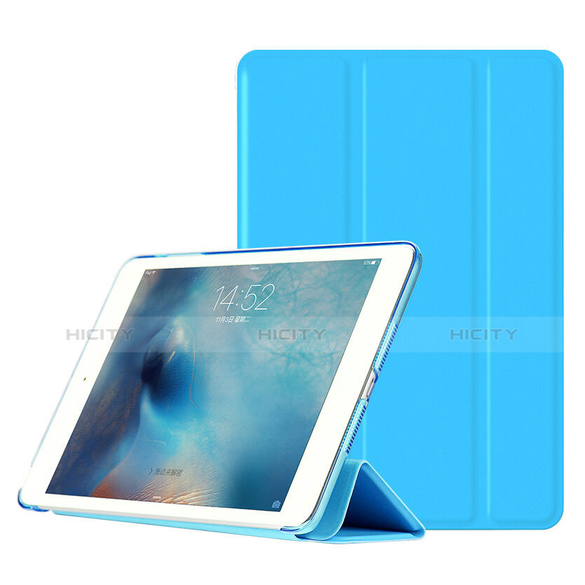 Custodia Portafoglio In Pelle con Stand per Apple iPad Mini 2 Cielo Blu