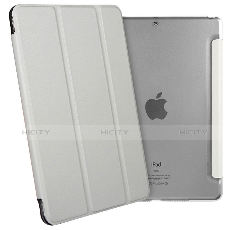 Custodia Portafoglio In Pelle con Stand per Apple New iPad 9.7 (2017) Argento